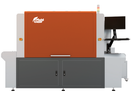 Fluid Color Nova single pass Kyocera UV inkjet printer