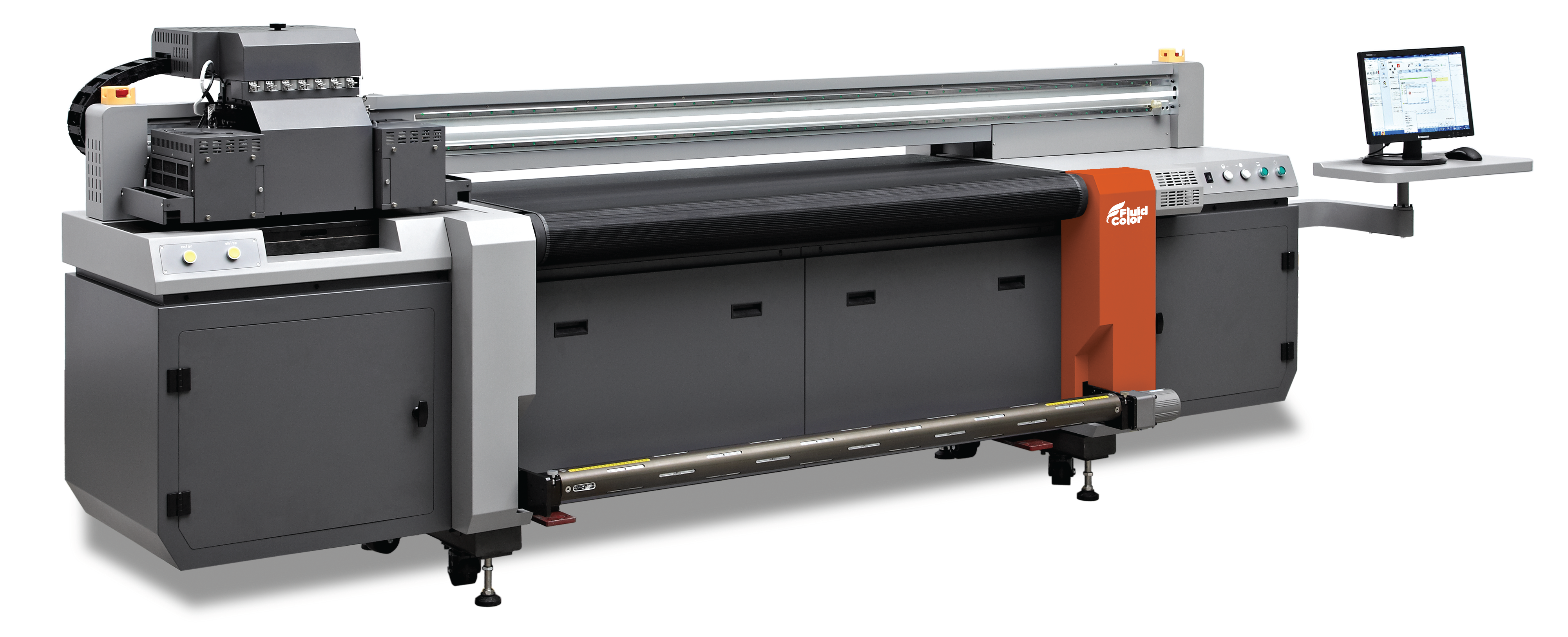 Fluid Color RH63 63-inch Ricoh Gen6 LED UV hybrid printer
