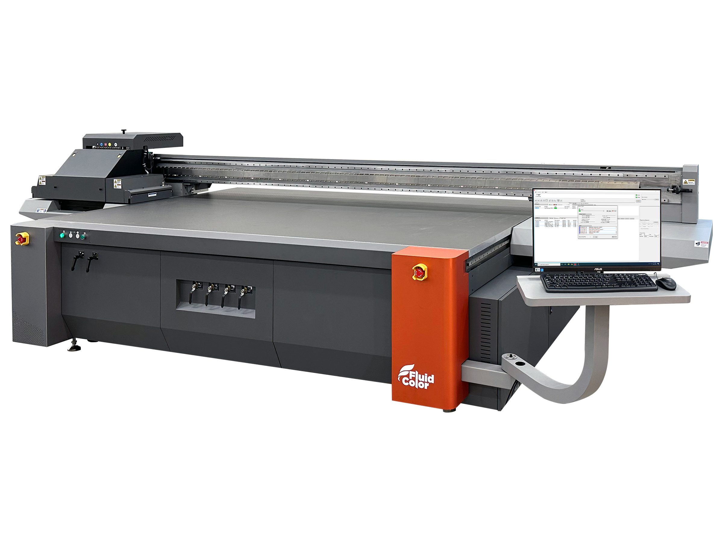 Fluid Color ZF105 Kyocera 10 by 5 LED UV flatbed printer