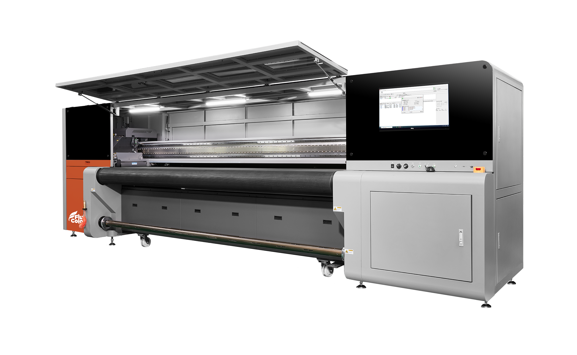 Fluid Color ZH126 126-inch Kyocera LED UV hybrid printer