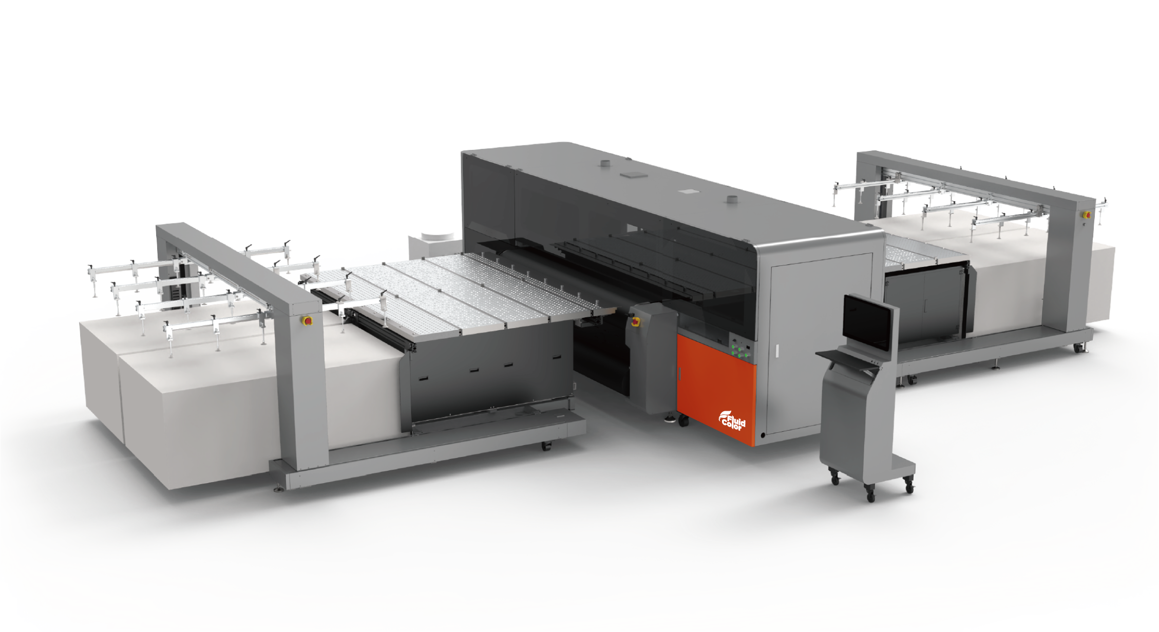 Fluid Color ZH98 ROBO hybrid printer with automatic loading and unloading